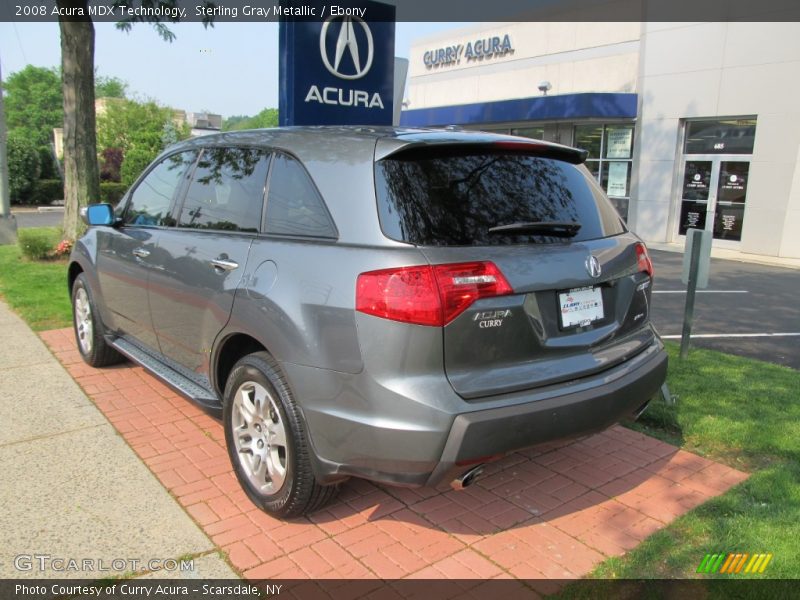 Sterling Gray Metallic / Ebony 2008 Acura MDX Technology