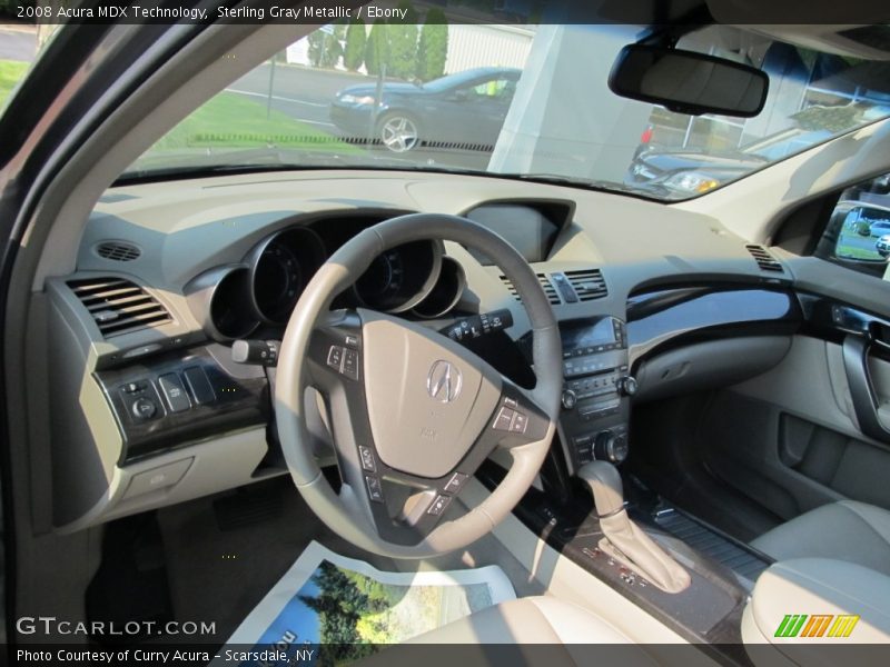 Sterling Gray Metallic / Ebony 2008 Acura MDX Technology