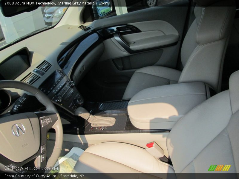Sterling Gray Metallic / Ebony 2008 Acura MDX Technology
