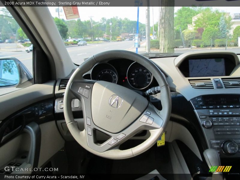 Sterling Gray Metallic / Ebony 2008 Acura MDX Technology