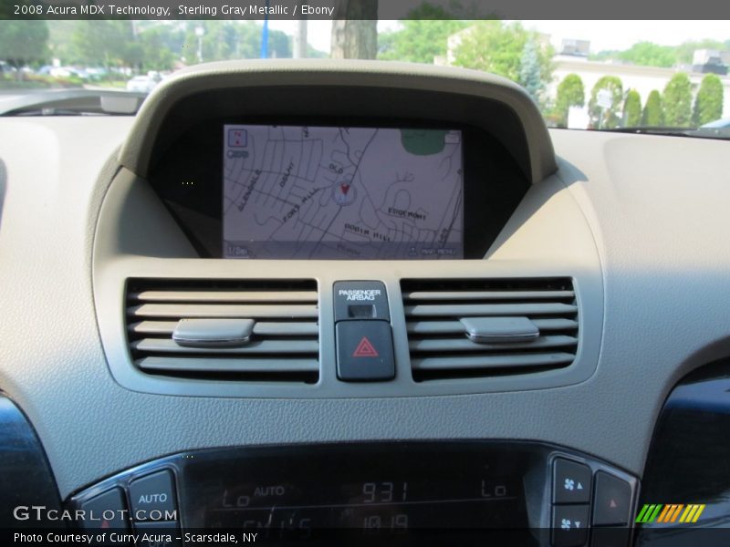 Sterling Gray Metallic / Ebony 2008 Acura MDX Technology
