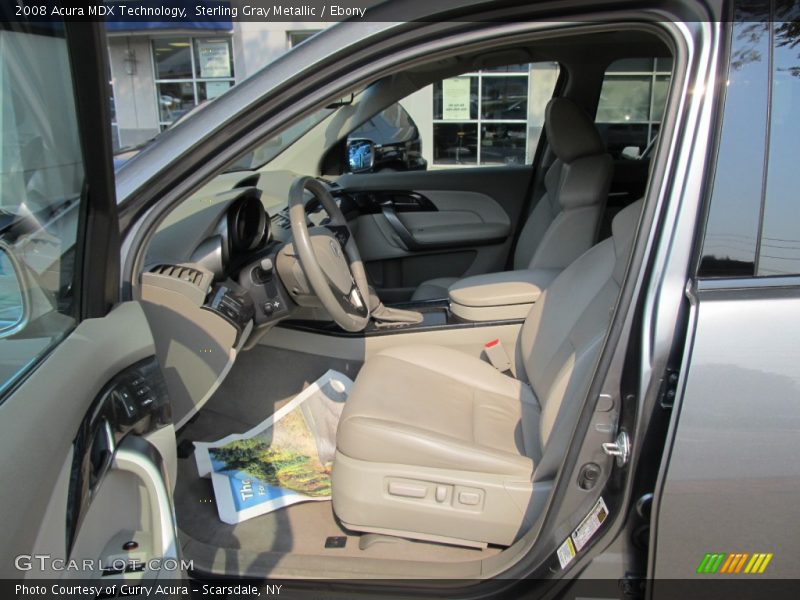Sterling Gray Metallic / Ebony 2008 Acura MDX Technology