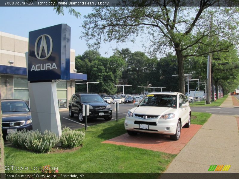 White Diamond Pearl / Ebony 2008 Acura RDX Technology