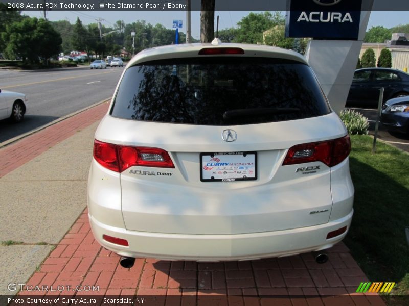 White Diamond Pearl / Ebony 2008 Acura RDX Technology