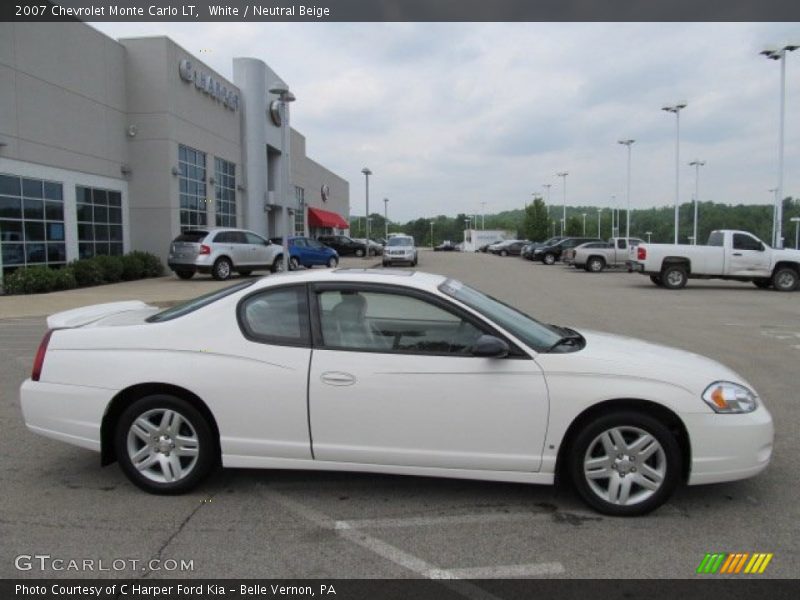White / Neutral Beige 2007 Chevrolet Monte Carlo LT