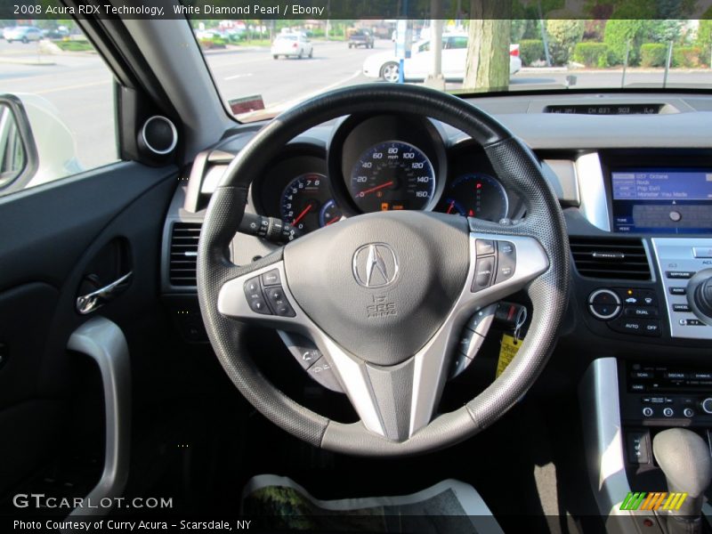 White Diamond Pearl / Ebony 2008 Acura RDX Technology