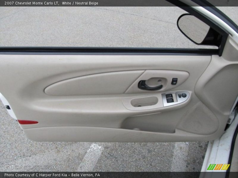 White / Neutral Beige 2007 Chevrolet Monte Carlo LT