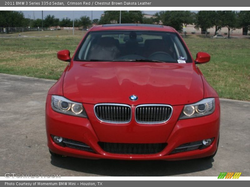 Crimson Red / Chestnut Brown Dakota Leather 2011 BMW 3 Series 335d Sedan