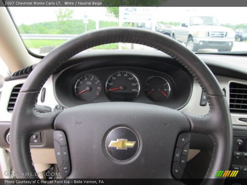 White / Neutral Beige 2007 Chevrolet Monte Carlo LT