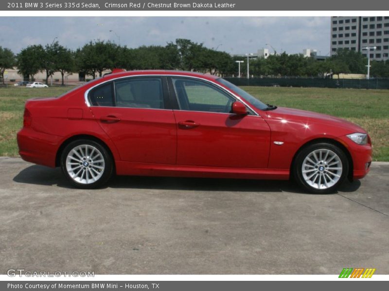 Crimson Red / Chestnut Brown Dakota Leather 2011 BMW 3 Series 335d Sedan