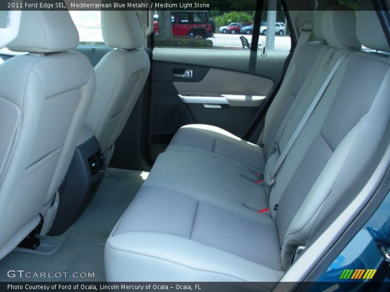 Mediterranean Blue Metallic / Medium Light Stone 2011 Ford Edge SEL
