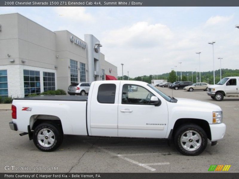 Summit White / Ebony 2008 Chevrolet Silverado 1500 Z71 Extended Cab 4x4