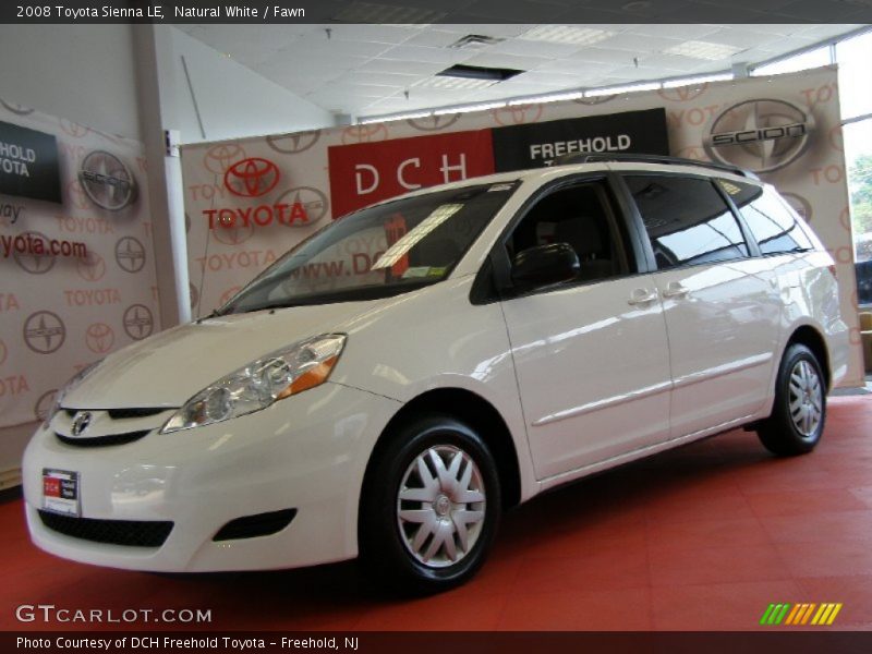 Natural White / Fawn 2008 Toyota Sienna LE