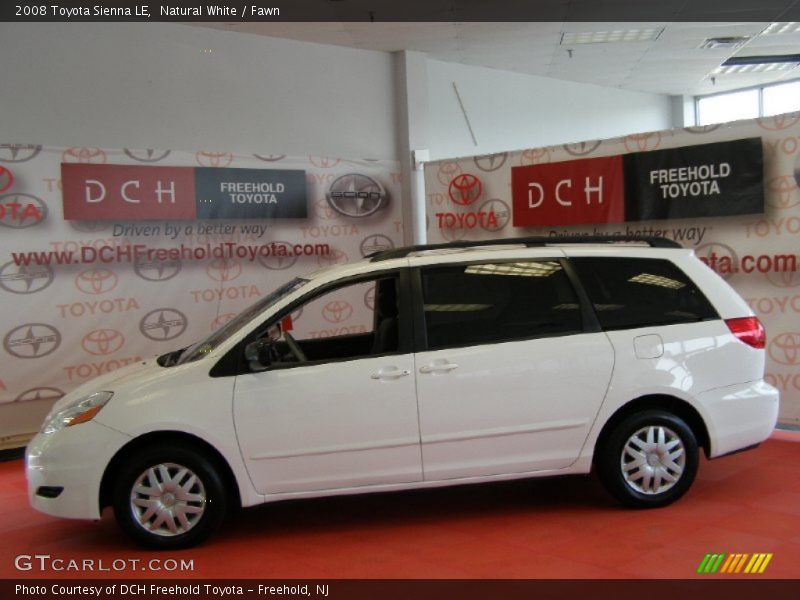 Natural White / Fawn 2008 Toyota Sienna LE