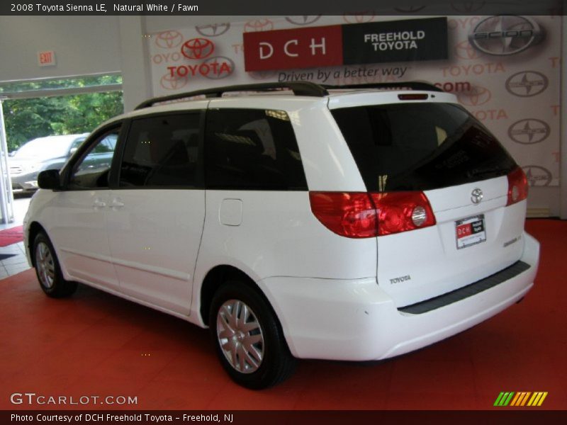 Natural White / Fawn 2008 Toyota Sienna LE