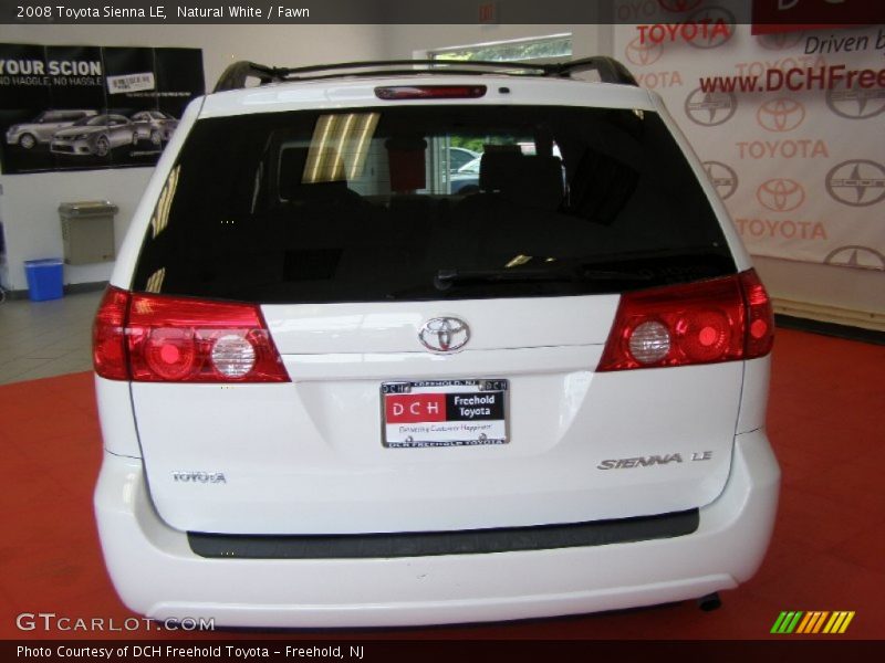 Natural White / Fawn 2008 Toyota Sienna LE