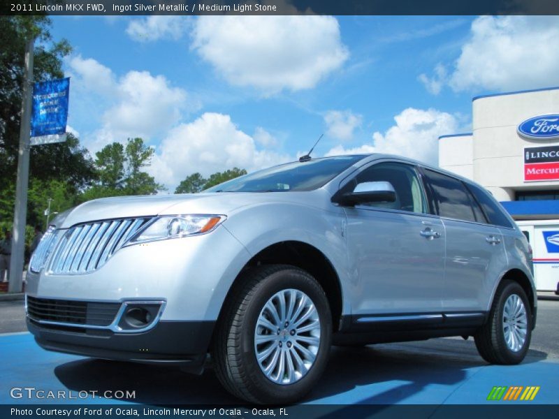 Ingot Silver Metallic / Medium Light Stone 2011 Lincoln MKX FWD