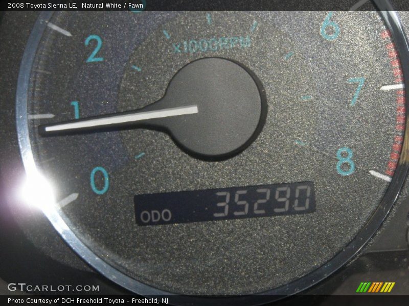 Natural White / Fawn 2008 Toyota Sienna LE