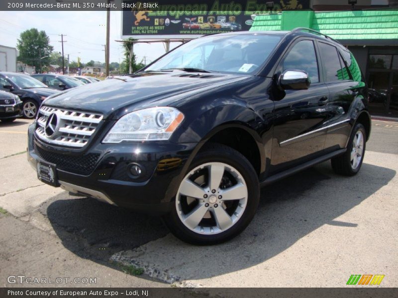 Black / Black 2009 Mercedes-Benz ML 350 4Matic
