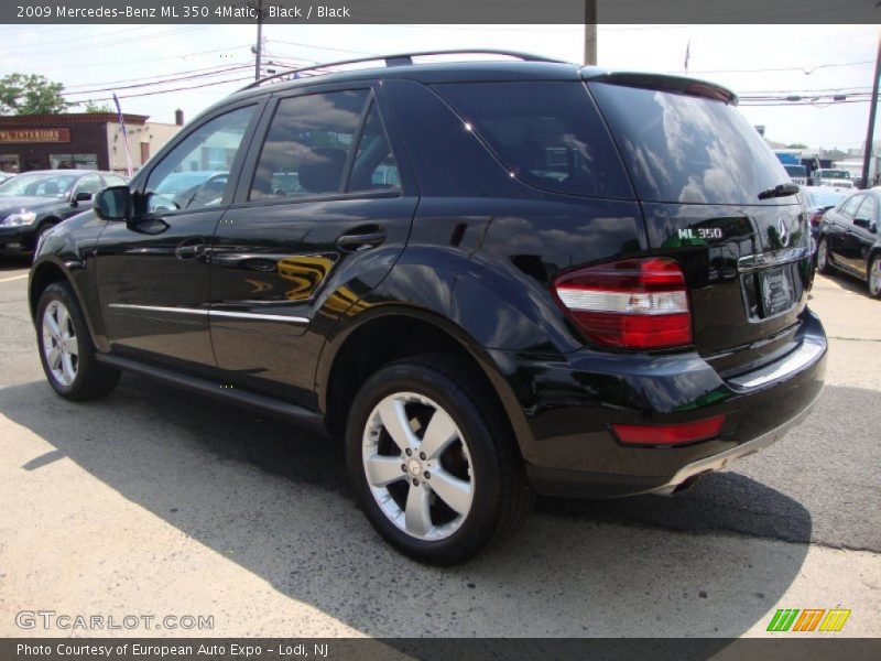 Black / Black 2009 Mercedes-Benz ML 350 4Matic