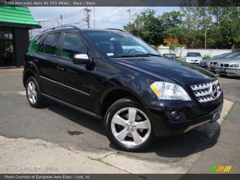 Black / Black 2009 Mercedes-Benz ML 350 4Matic