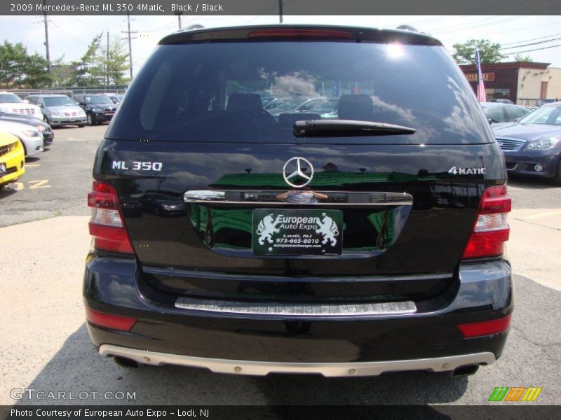 Black / Black 2009 Mercedes-Benz ML 350 4Matic