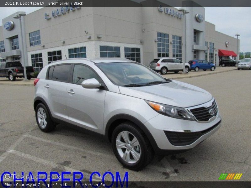 Bright Silver / Black 2011 Kia Sportage LX