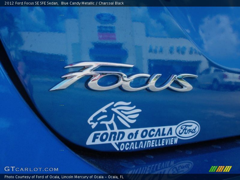 Blue Candy Metallic / Charcoal Black 2012 Ford Focus SE SFE Sedan