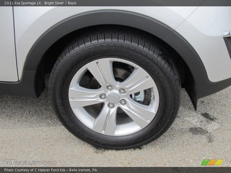 Bright Silver / Black 2011 Kia Sportage LX