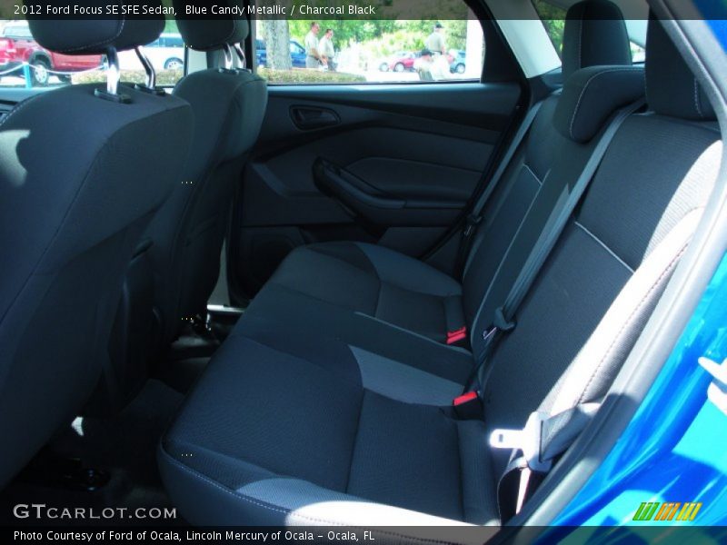 Blue Candy Metallic / Charcoal Black 2012 Ford Focus SE SFE Sedan