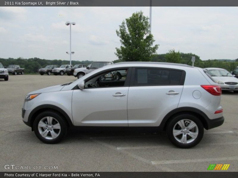 Bright Silver / Black 2011 Kia Sportage LX