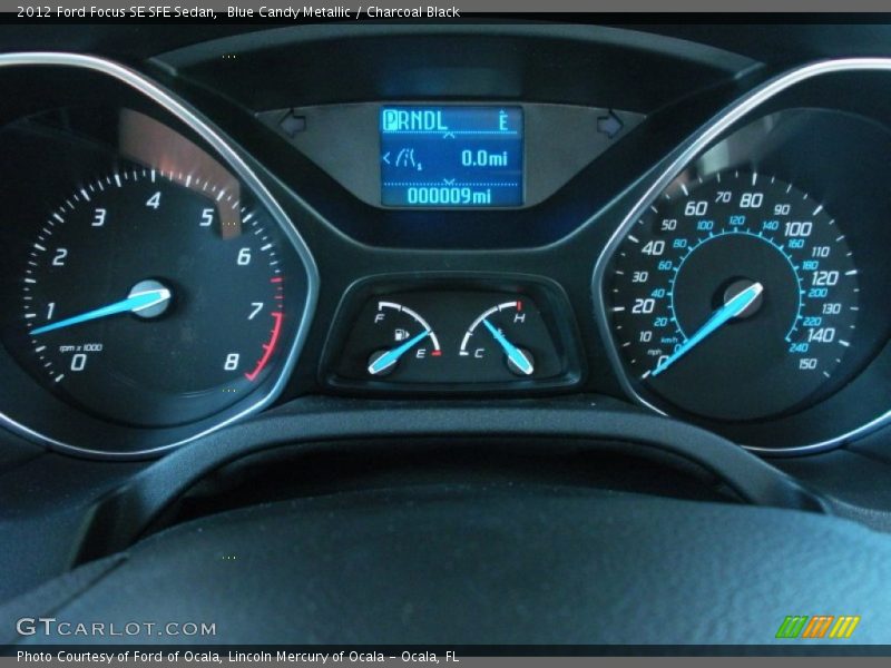 Blue Candy Metallic / Charcoal Black 2012 Ford Focus SE SFE Sedan