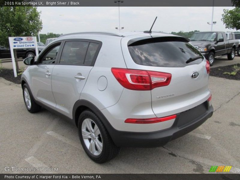 Bright Silver / Black 2011 Kia Sportage LX
