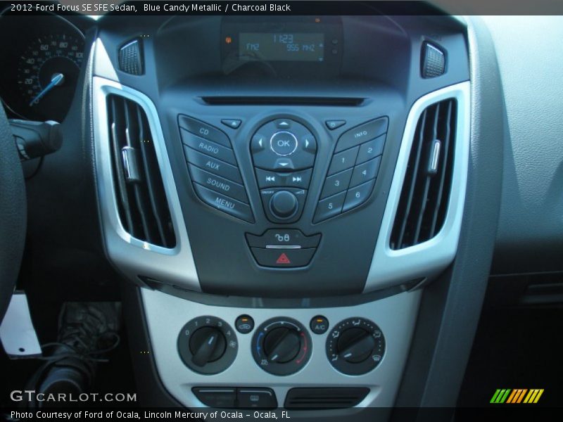 Blue Candy Metallic / Charcoal Black 2012 Ford Focus SE SFE Sedan