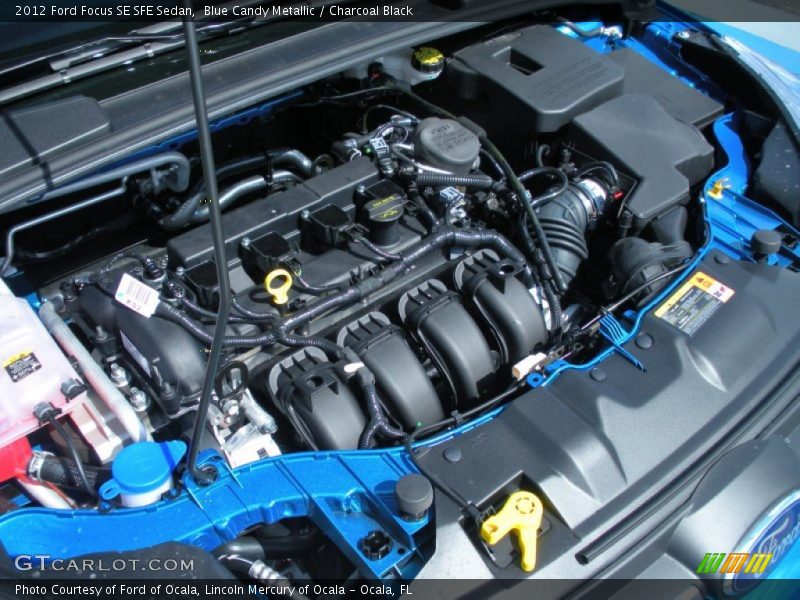 Blue Candy Metallic / Charcoal Black 2012 Ford Focus SE SFE Sedan