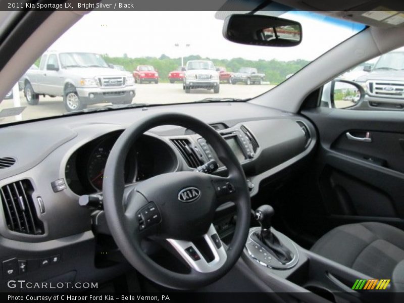 Bright Silver / Black 2011 Kia Sportage LX
