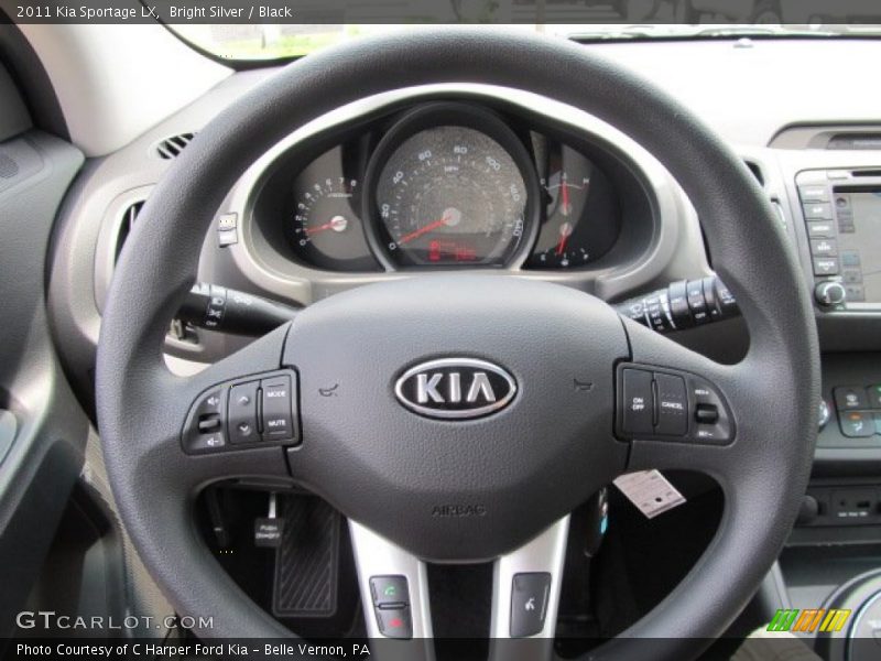 Bright Silver / Black 2011 Kia Sportage LX