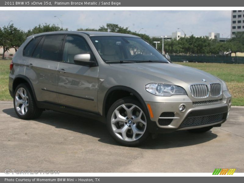 Platinum Bronze Metallic / Sand Beige 2011 BMW X5 xDrive 35d