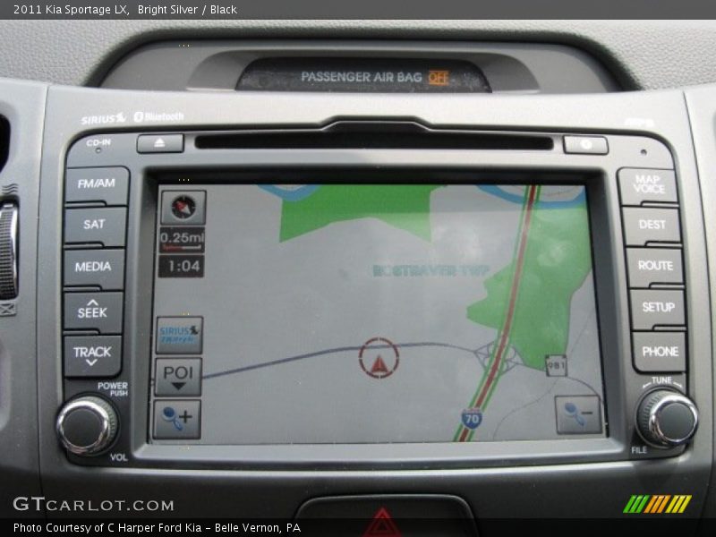 Bright Silver / Black 2011 Kia Sportage LX