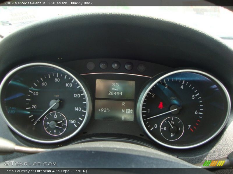 Black / Black 2009 Mercedes-Benz ML 350 4Matic