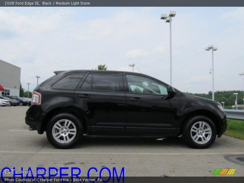 Black / Medium Light Stone 2008 Ford Edge SE