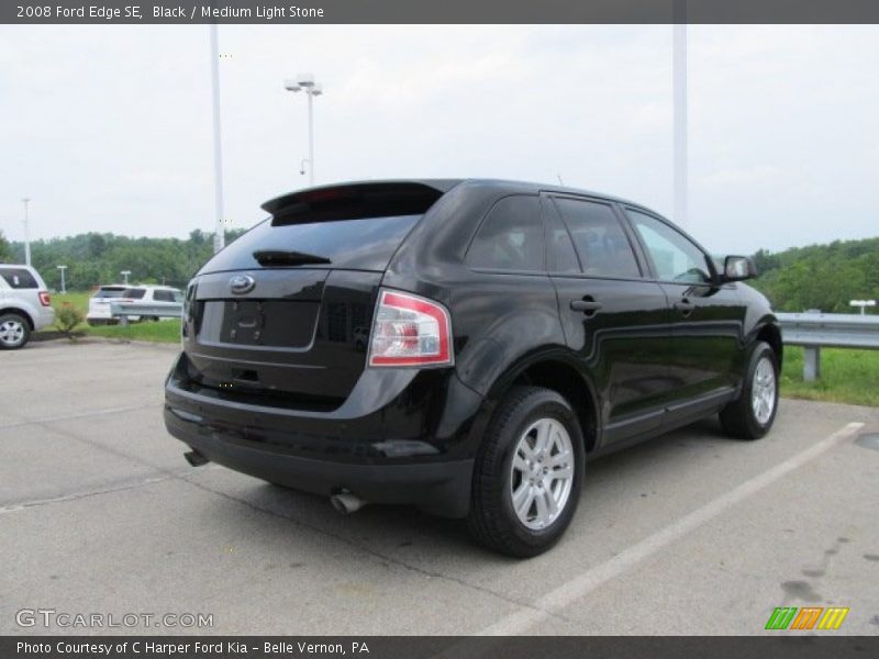 Black / Medium Light Stone 2008 Ford Edge SE