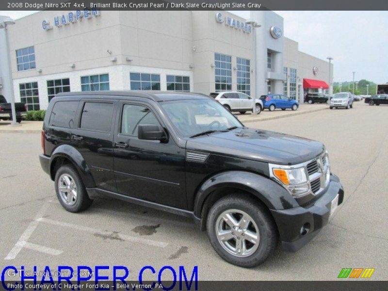 Brilliant Black Crystal Pearl / Dark Slate Gray/Light Slate Gray 2008 Dodge Nitro SXT 4x4