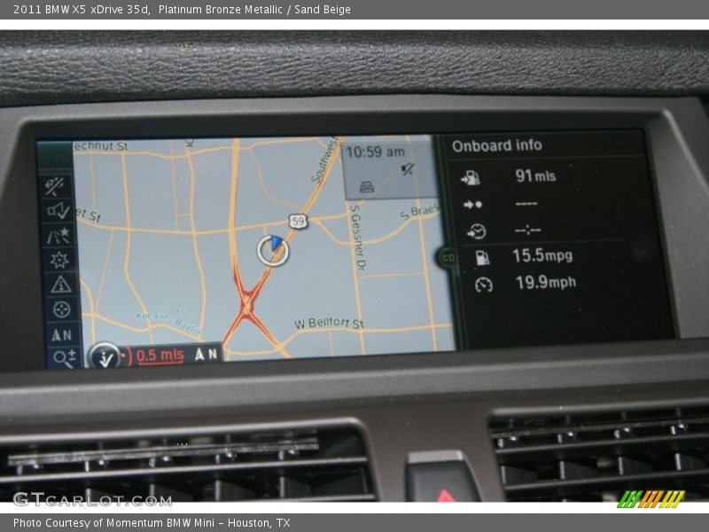 Platinum Bronze Metallic / Sand Beige 2011 BMW X5 xDrive 35d