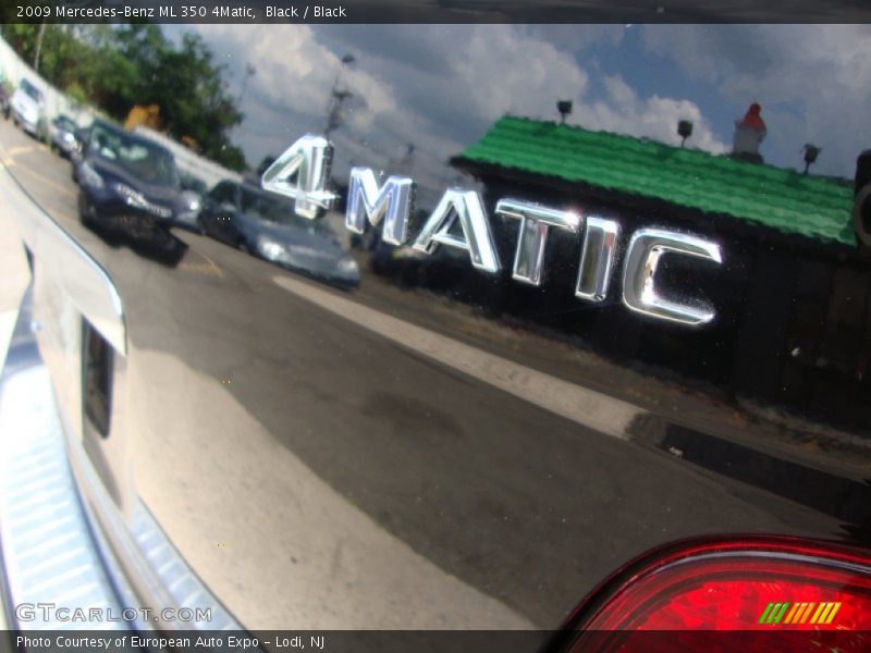 Black / Black 2009 Mercedes-Benz ML 350 4Matic
