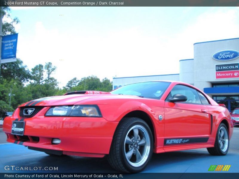 Competition Orange / Dark Charcoal 2004 Ford Mustang GT Coupe
