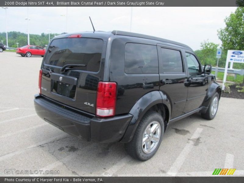 Brilliant Black Crystal Pearl / Dark Slate Gray/Light Slate Gray 2008 Dodge Nitro SXT 4x4