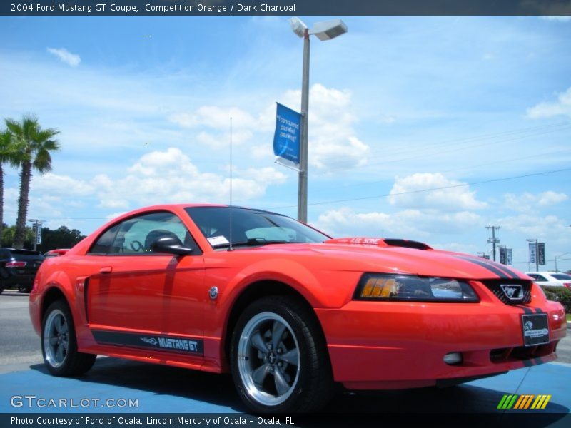 Competition Orange / Dark Charcoal 2004 Ford Mustang GT Coupe