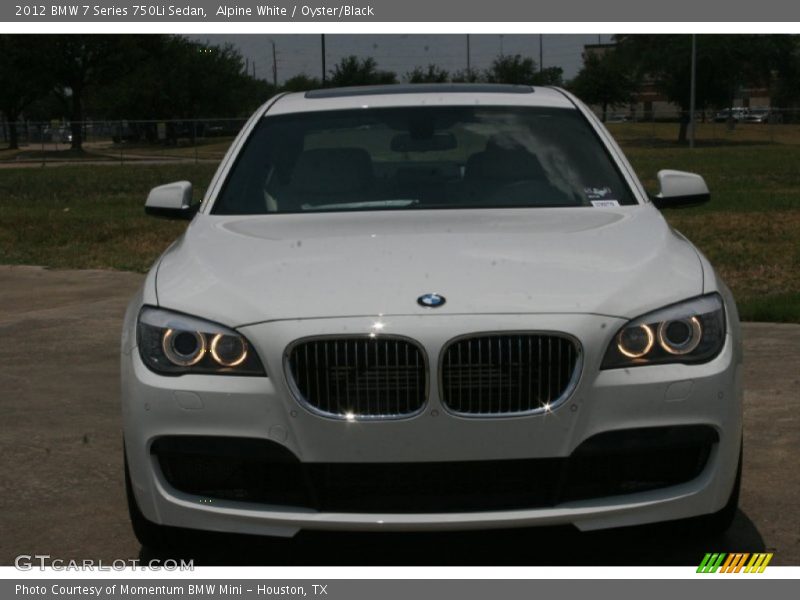 Alpine White / Oyster/Black 2012 BMW 7 Series 750Li Sedan