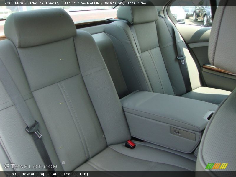 Titanium Grey Metallic / Basalt Grey/Flannel Grey 2005 BMW 7 Series 745i Sedan